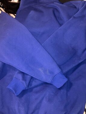 NWT xL  next fleece electric blue zip up hoodie